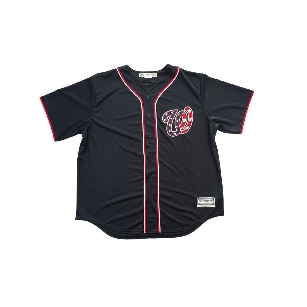 WASHINGTON NATIONALS MLB MAJESTIC SHIRT JERSEY SIZE 2XL